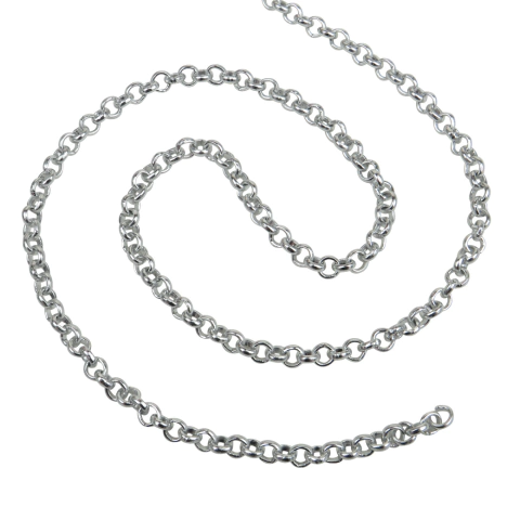 Cadena de Aluminio Rolon BL 4mm x Metro