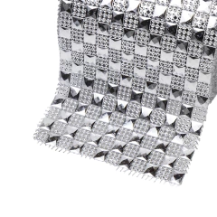 Falso Strass Plateado con Cuadros en internet