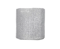 Galon Falso Strass Plateado x 10 Yardas