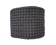 Metro Falso Strass Negro con Puntas