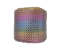 Metro Falso Strass Multicolor con Circulos