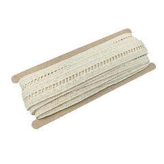 Puntilla Entredos Moda 20mm Crudo - comprar online