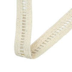 Puntilla Entredos Moda 20mm Crudo - tienda online