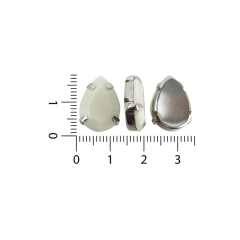 Gemas Engarzada Opaca Gota 13x18 mm - comprar online