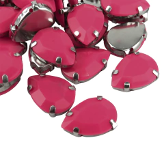 Imagen de Gemas Engarzada Opaca Gota 13x18 mm