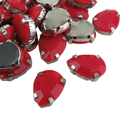 Imagen de Gemas Engarzada Opaca Gota 13x18 mm