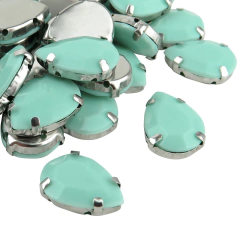 Imagen de Gemas Engarzada Opaca Gota 13x18 mm