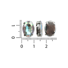 Gemas Engarzada Tornasol Oval 10x14 mm - comprar online