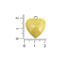 Dijes de Resina Corazon Plano - comprar online