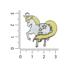 Unicornio con Estrellas Esmaltado x 5 unidades - comprar online