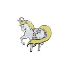 Unicornio con Estrellas Esmaltado x 5 unidades