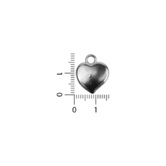 Dijes de Fundición Corazón Plano - comprar online
