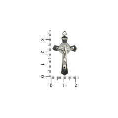 Dijes de Fundicion Cruces en Punta con Cristo - comprar online