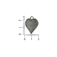 Dijes de Fundición Corazón con Puntitos - comprar online