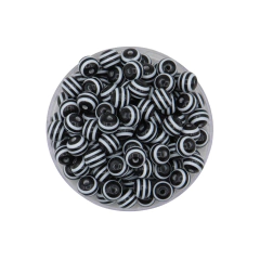 Bolitas Rayadas de Colores 8MM