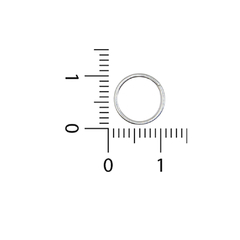 Argollas 10 mm x 1.0 mm Plata - comprar online