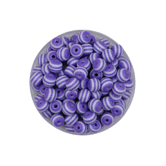 Bolitas Rayadas de Colores 8MM