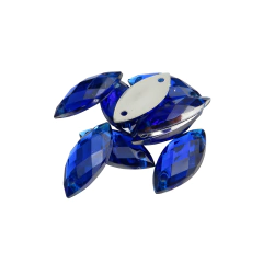 Gemas Para Coser Facetadas Semilla Navette 9x20 mm - ALMACEN DE ARMADO