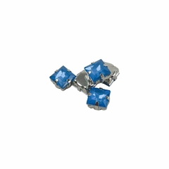 Gemas Engarzada Opalina Cuadrada 8x8 mm