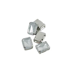 Gemas Engarzada Opalina Rectangular 06x08 mm - comprar online