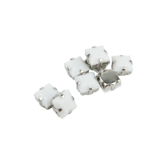 Gemas Engarzada Opaca Cuadrada 8x8 mm - ALMACEN DE ARMADO