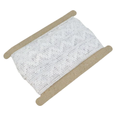 Puntilla Entredos Zeta 30mm Blanco - comprar online