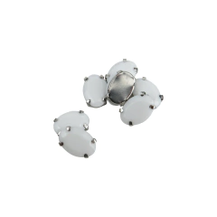 Gemas Engarzada Opaca Oval 10x14 mm - comprar online