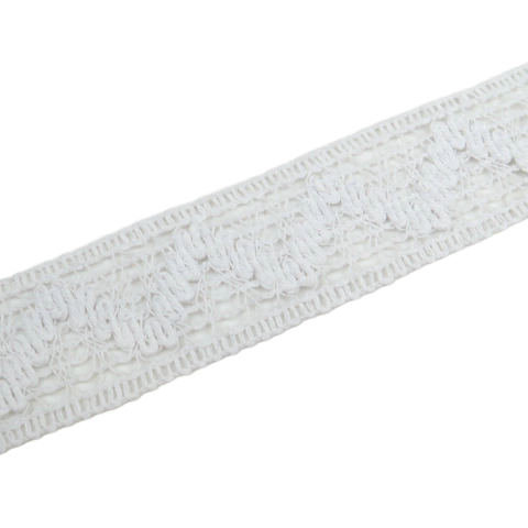 Puntilla Entredos Zeta 30mm Blanco