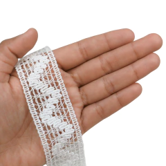 Puntilla Entredos Zeta 30mm Blanco en internet