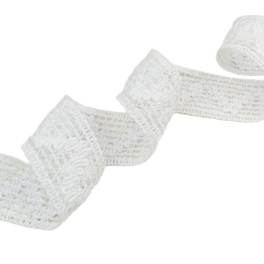 Puntilla Entredos Zeta 30mm Blanco - tienda online