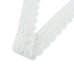 Puntilla Corazon 25mm Blanco - tienda online