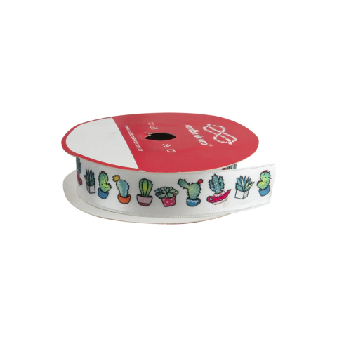 Cinta Estampada Cactus 2 cm x 10 mt