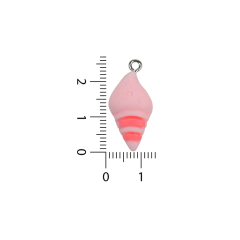 Dije de Resina Caracol Rosa - comprar online