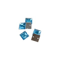 Gemas Para Coser Facetadas Cuadrada 10x10 mm x 100/500 unidades