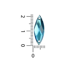 Gemas Para Coser Facetadas Semilla Navette 7x21 mm