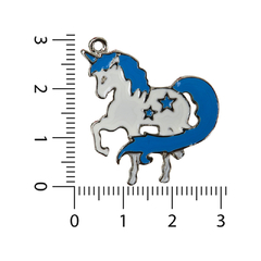 Unicornio con Estrellas Esmaltado x 5 unidades - comprar online