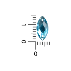 Gemas Para Coser Facetadas Semilla Navette 7x15 mm