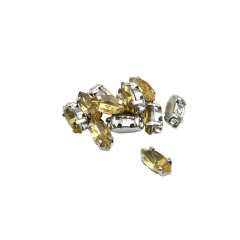 Imagen de Gemas Engarzada Traslucida Semilla 4x8 mm