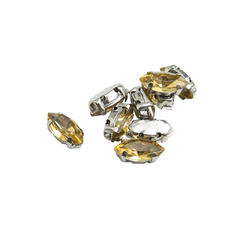 Imagen de Gemas Engarzada Traslucida Semilla 5x10 mm