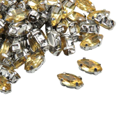 Gemas Engarzada Traslucida Semilla 4x8 mm
