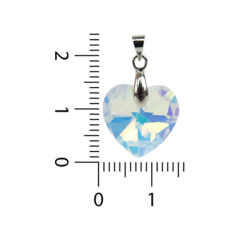 Dije cristal imitación Swaroski corazón 14 mm - comprar online