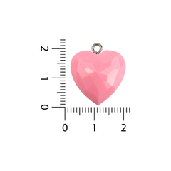 Dijes de Resina Corazon Plano - comprar online