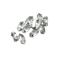 Gemas Engarzada Traslucida Semilla 5x10 mm - comprar online
