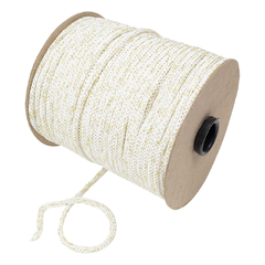 Cordon Trenzado Sintetico con Lurex de 4 mm x 100 mts