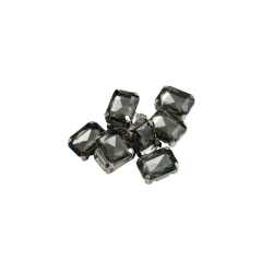 Gemas Engarzada Rectangular Traslucida 06x08 mm