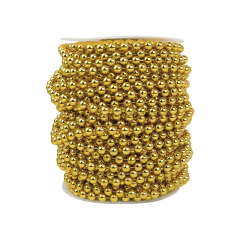 Perla Inyectada Lisa 6 mm Dorado