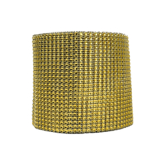 Galon Falso Strass Dorado x 10 Yardas
