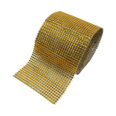 Galon Falso Strass Dorado x 10 Yardas - tienda online