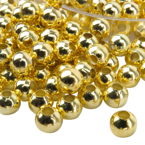 Bolitas de Metal Dorada 6 mm - comprar online
