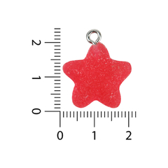 Dijes de Resina Estrella Yummi x 10 unidades